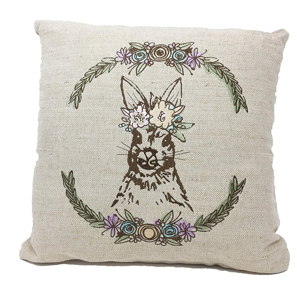 CLOSET CLOSING Rabbit Forest Creature Throw Pillow